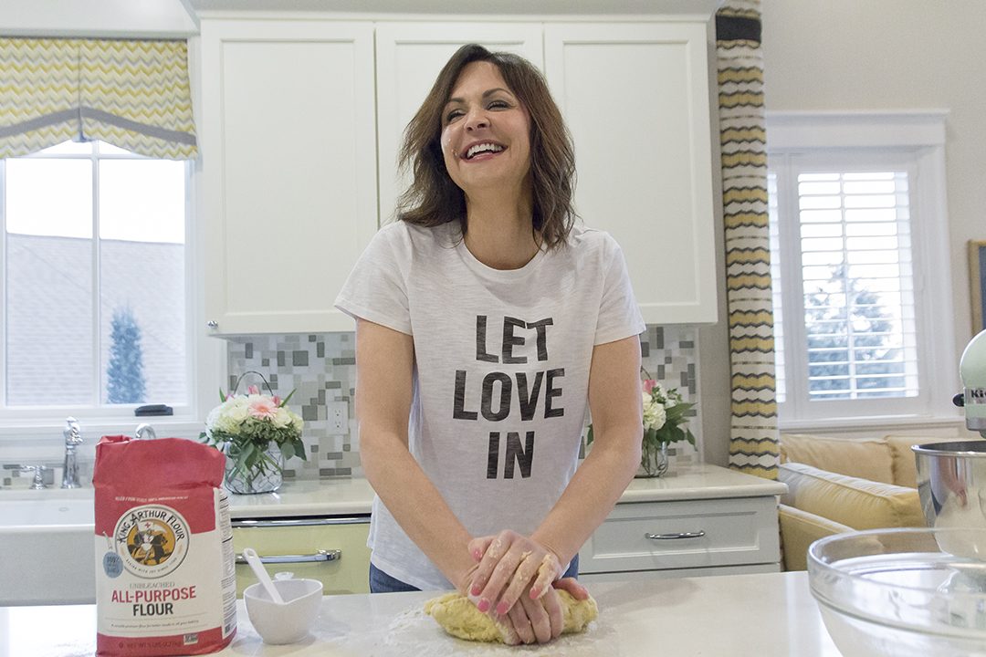 Kneading Homemade Pasta Dough